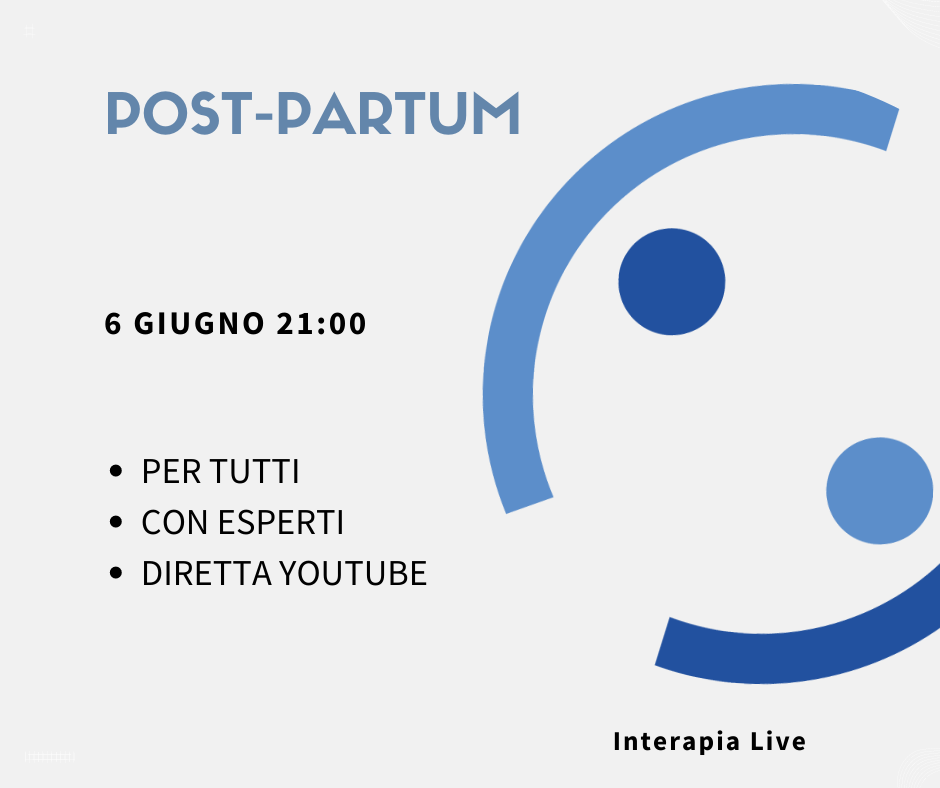 Interapia Live: Parliamo di Post-partum – 6 giugno ore 21