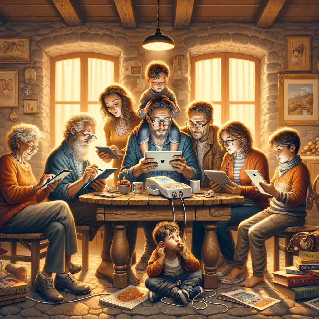 utilizzo tecnologia in famiglia