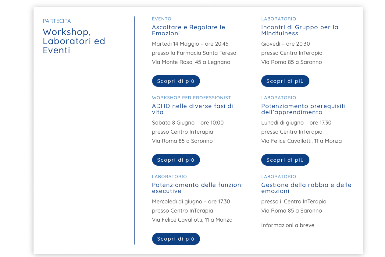 Interapia Annuncia un Ricco Calendario di Eventi per i Prossimi Mesi 2024