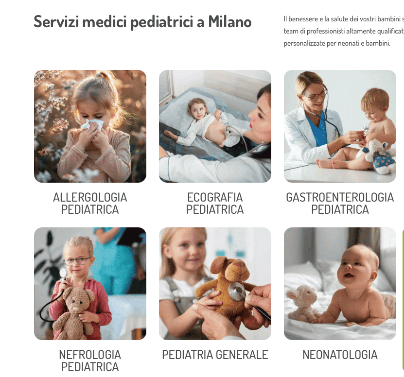 centro medico pediatrico milano